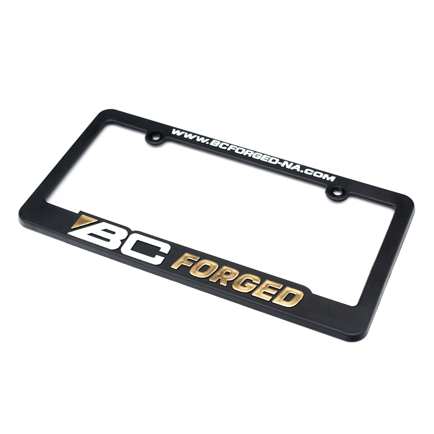 Logo Plate Frame - Brushed Gold